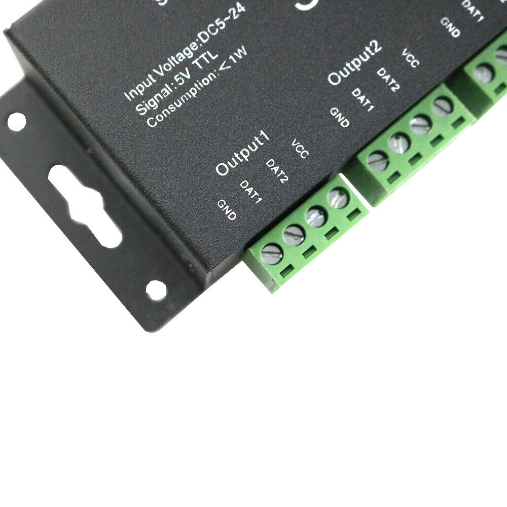 4CH SPI Signal Amplifier SP901E For Programmable LED Light Strips 4CH SPI Signal Amplifier SP901E For Programmable LED Light Strips